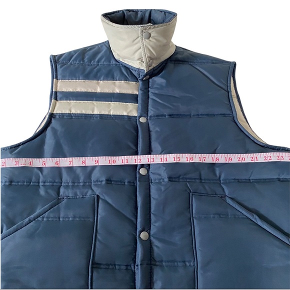 Vtg 80s Active Generation Blue Ski Puffer Vest XL - Picture 10 of 11